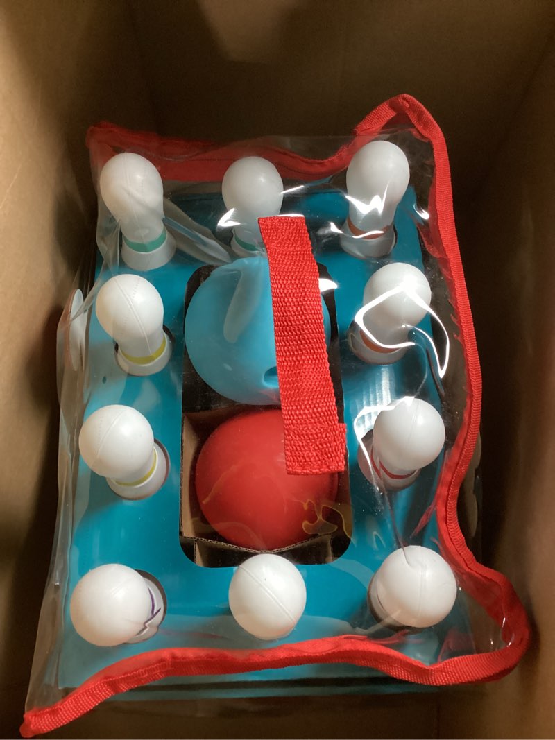 Condition photo showing New/Like New for Chuckle & Roar 10-Pin Kids Bowling Set with Pin Pal – Indoor Active Game for Family Game Night, Easy Setup & Cleanup, Color & Number Learning Toy, Ages 3+