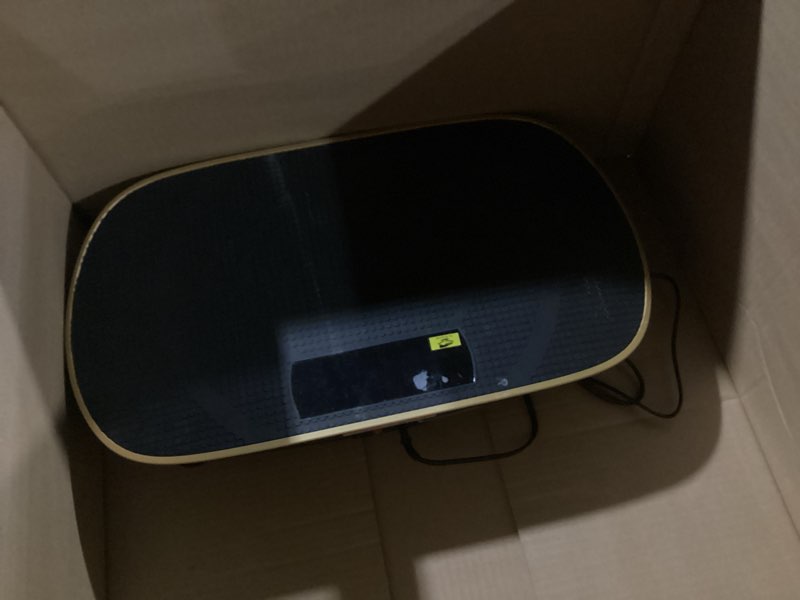 Condition photo showing As Is for POSSIBLY MISSING PARTS.. MERACH Vibration Plate Exercise Machine, Whole Body Workout Equipment for Women, Bluetooth and Silicone Pedal, Vibration Plate with Auto Mode, Vibrate Fitness Platform for Home Black+Gold