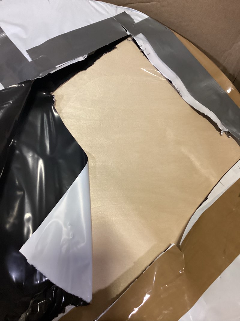 Condition photo showing Good Condition for falling in art unfinished round birch wood panels kit for painting, wooden canvas 2 pack of 24 studio 3/4" deep, cradle boards for pouring, art, crafts, burning and more 24' round 2 pack