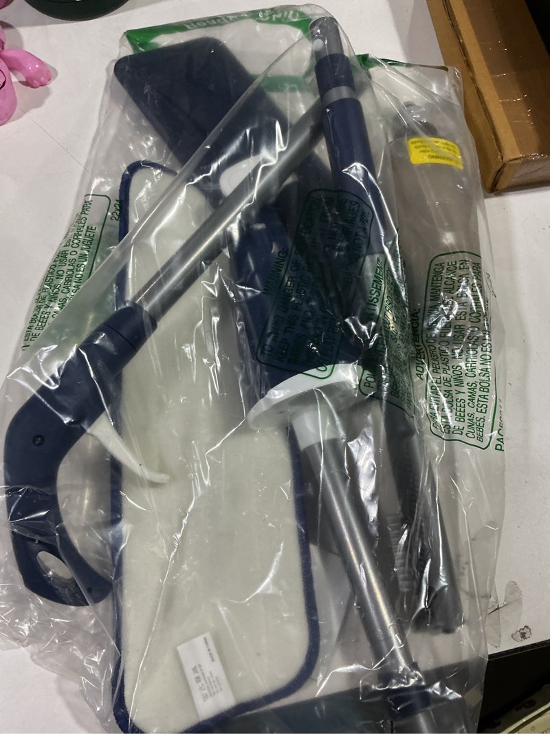 Condition photo showing Good Condition for Microfiber Spray Mop for Floors Cleaning: Wet Dry Hardwood Floor Mops with 3 Washable Reusable Pads for Swiffer Powermop - Flat Mop with Sprayer for Tile Wood Laminate Vinyl Marble Dark Blue