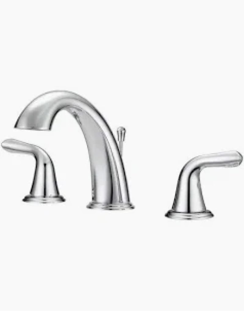 Project Source Chrome 2-handle Widespread Bathroom Sink Faucet New in Box
