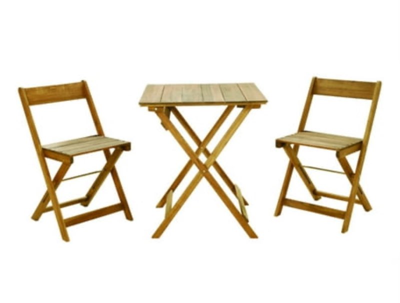 Linon Home Decor 8014821 Acacia Bistro Set - 3 Piece