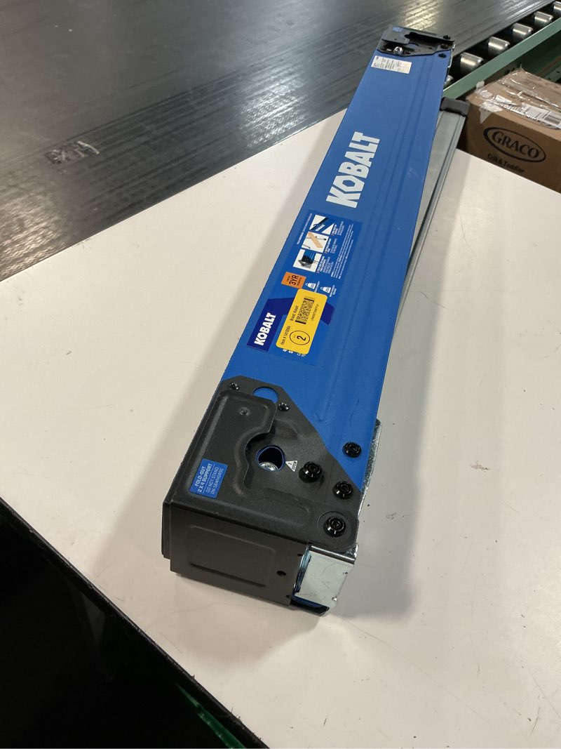 Condition photo showing As Is for kobalt 43-in w x 30-in h steel saw horse (1100-lb capacity)