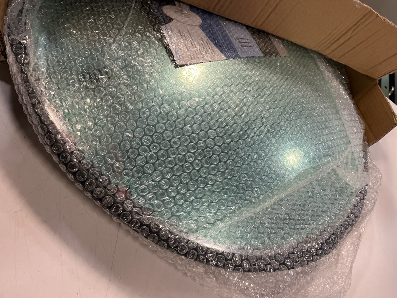 Condition photo showing Good Condition for 24" unbreakable pc convex mirror with adjustable bracket - vision up to 35 ft, ideal for driveway, large road, garage blindspots & traffic safety polycarbonate (pc) 24inch