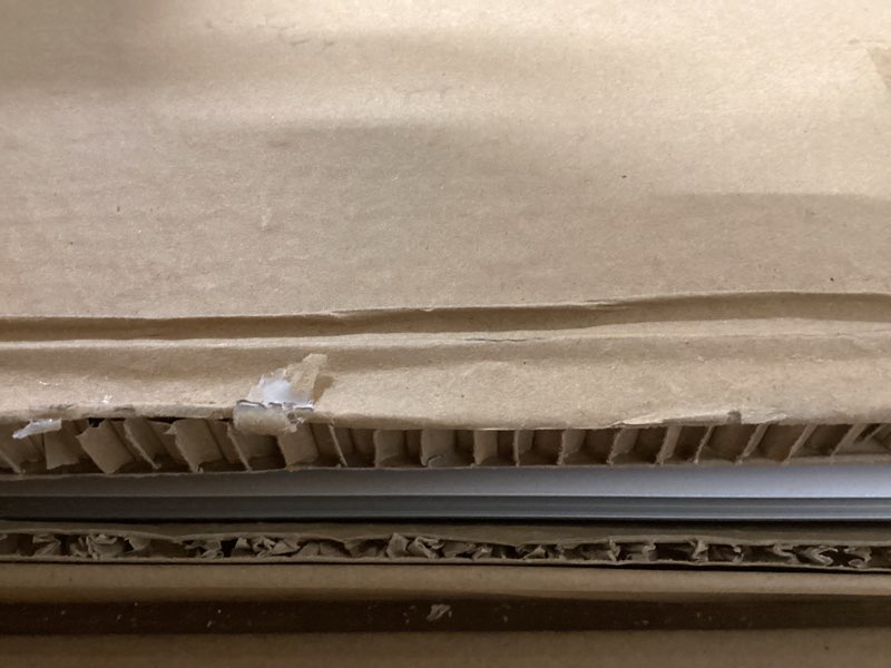 Condition photo showing New/Like New for INNOVART Mobile Whiteboard 96” x 48”, 360° Reversible Double Sided Magnetic Dry Erase Board with Portable Rolling Stand on Wheels, Easel Standing Board with Aluminum Frame