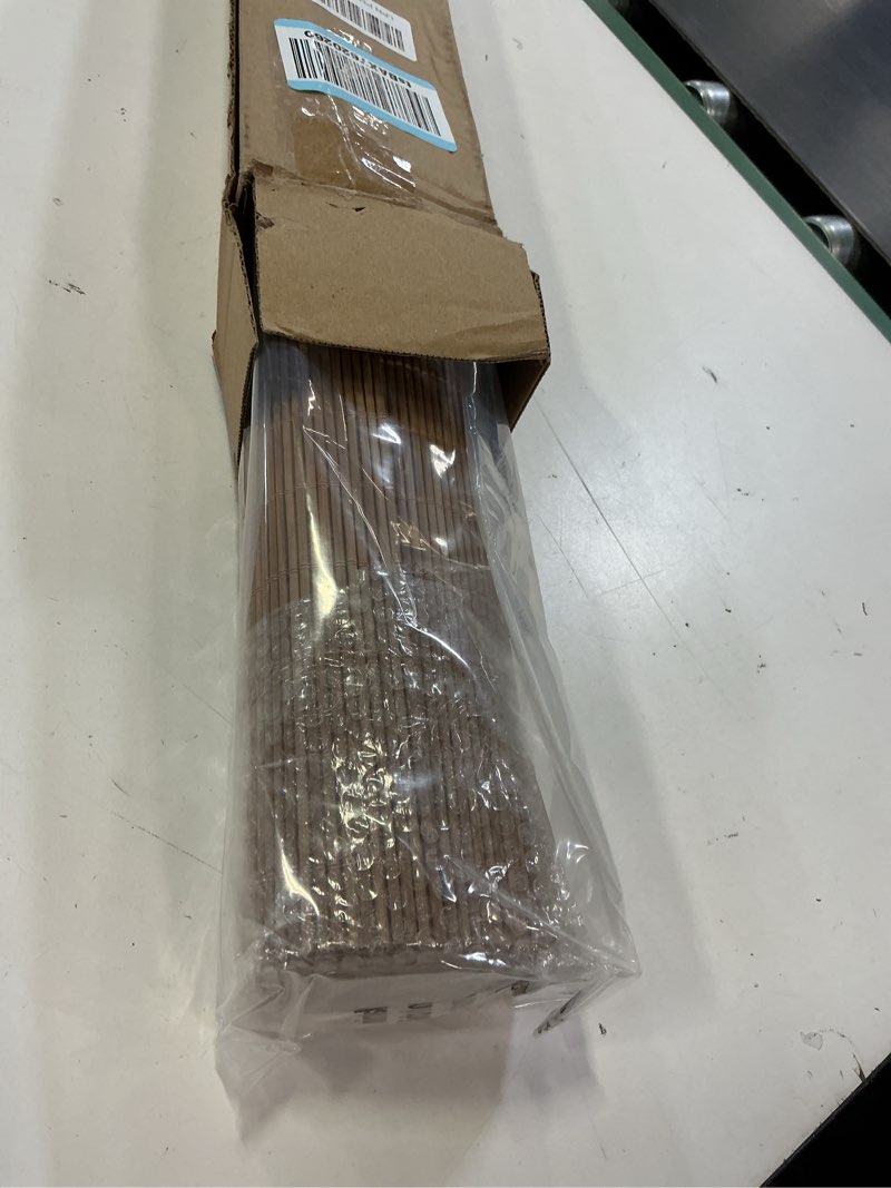 Condition photo showing Good Condition for lazblinds cordless bamboo blinds, roll up shades for windows, light filtering hanging window blinds, bamboo shades for patio indoor/outdoor porch, 32'' w x 72'' h, carbonized carbonized 32'' w x 72'' h