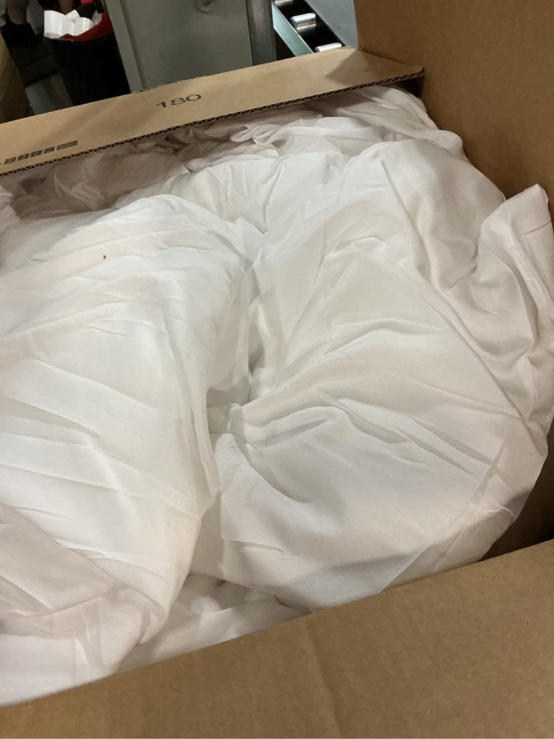 Condition photo showing As Is for Utopia Bedding Comforters Queen Size, All Season Duvet Insert, Down Alternative Queen Comforter with Corner Tabs, Machine Washable Bed Comforter 88 x 88 Inches (White) 1 White Queen
