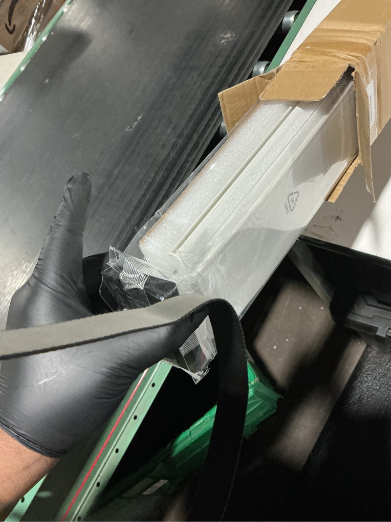 Condition photo showing Good Condition for Motorized Blinds No Drill Automatic Blinds for Windows Cordless Roller Shades Electric Blinds with Remote Control Smart Blinds (White, 44 x 72) White 44"W x 72"H