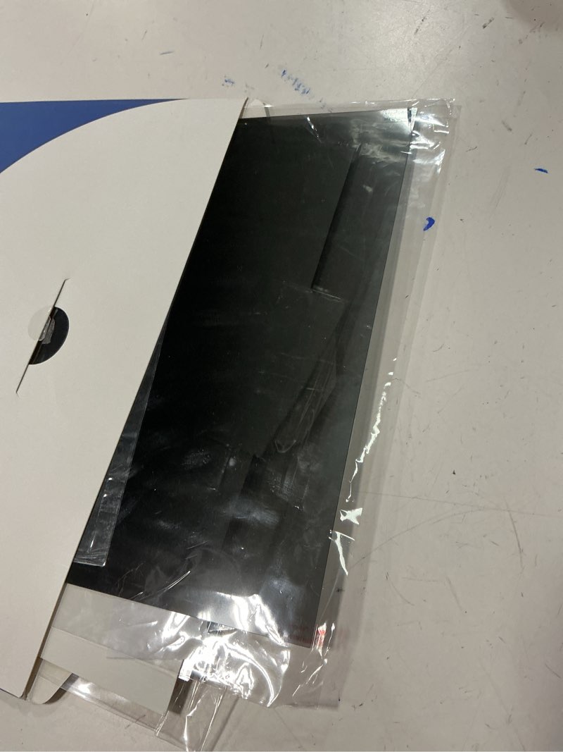 Condition photo showing As Is for [2 pack] 25 inch privacy screen for computer monitor 16:9 aspect ratio, eye protection anti blue light glare shield, 25inch removable black blackout anti spy desktop security private filter 25''(16:9)