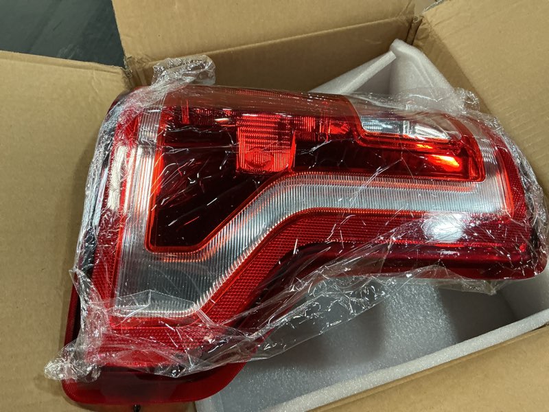 Condition photo showing Good Condition for f150 tail light compatible with ford f-150 2015 2016 2017 rear brake lights with bulbs left driver side tail lamps replace fl3z13405a-pfm, fo2800239