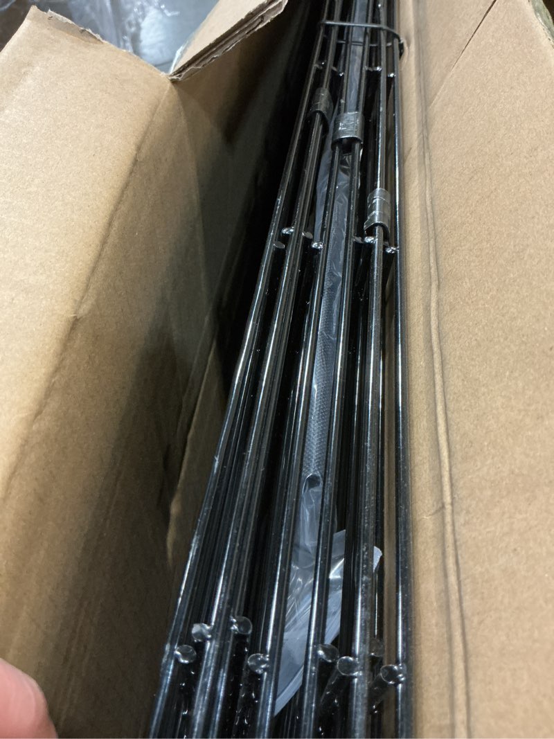 Condition photo showing Good Condition for PJYuCien Dog Playpen, 8 Panels 42’’H Dog Pens Indoor with Bottom Pad, Metal Foldable Pet Puppy Exercise Fence Crate Kennel, Better for Medium and Big Animals,Black Black 8 panels 42''H Playpen+Bottom