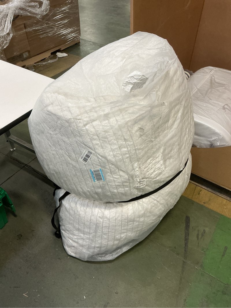 Condition photo showing Good Condition for 3-in-1 Giant Bean Bag Chair for Adults & Kids, Convertible Floor Sofa to Mattress, High-Density Foam Chair Bed with Washable Cover, Multi Functional Lounge Couch for Bedroom, Living Room (Beige)