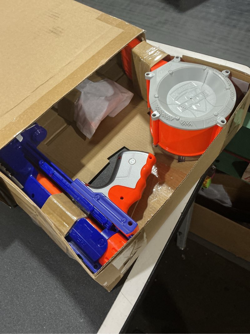 Condition photo showing New/Like New for NERF Rampage N-Strike Elite Toy Blaster with 25 Dart Drum Slam Fire for Kids, Teens, & Adults (Amazon Exclusive)