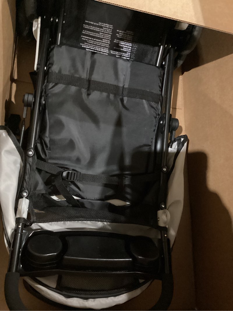 Condition photo showing Good Condition for Kolcraft Cloud Plus Lightweight Umbrella Stroller for Toddlers with Reclining Seat, Large Storage Basket, Canopy, Infant & Parent Trays, Compact Fold for Summer Travel, Durable Frame, Slate Gray Slate Gray (Wheel Color May Vary)
