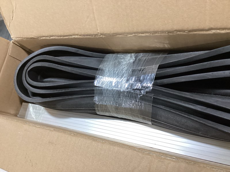 Condition photo showing Good Condition for 10 FT Garage Door Seal Bottom Kit - Heavy Duty EPDM Rubber U+O Ring Weather Stripping with Pre-drilled Aluminum Track, Universal Replacement Stops Rain, Drafts & Pests, Easy to Install