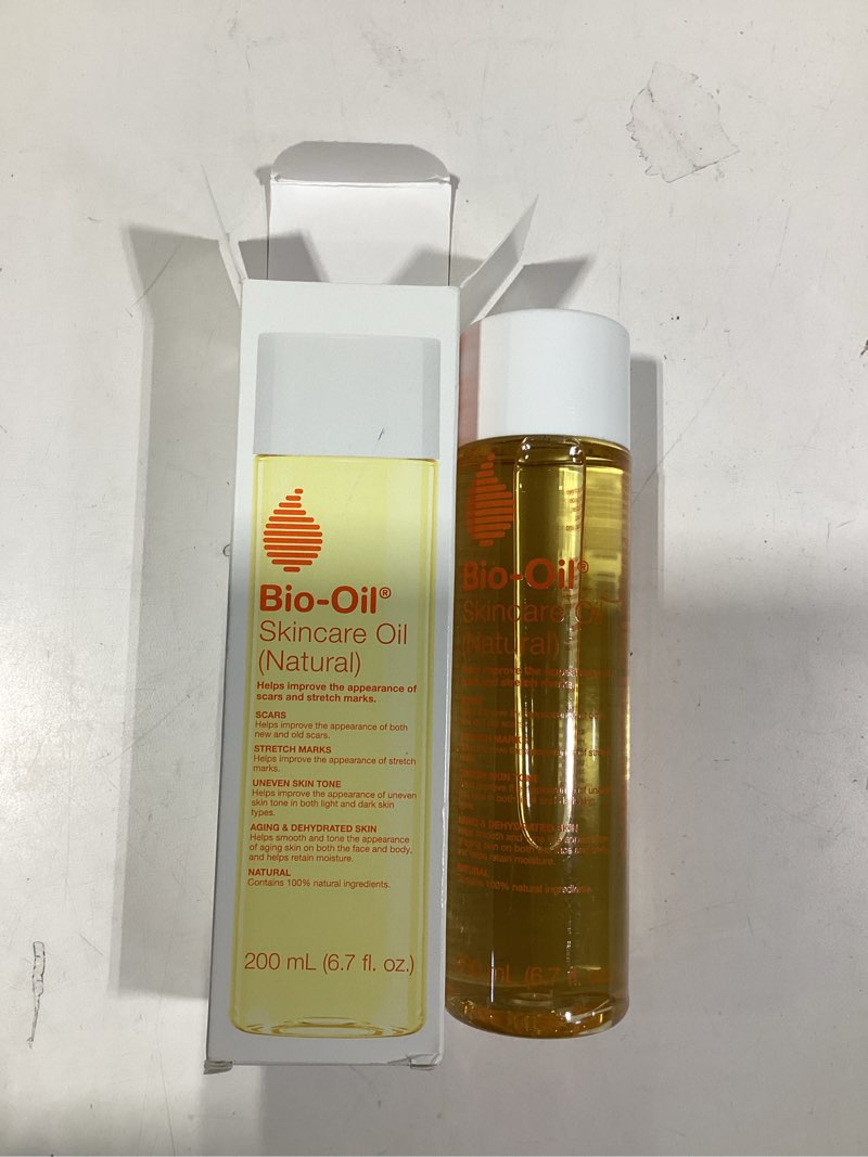 Condition photo showing Good Condition for Bio-Oil Natural Skincare Oil, Serum for Scars and Stretch Marks, Face and Body Moisturizer for Dry Skin, Hair Oil, For All Skin Types, 6.7 Oz 6.7 Fl Oz (Pack of 1)