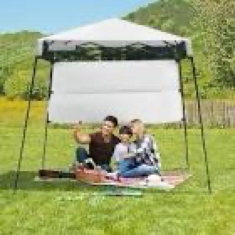Instant Pop Up Canopy 7x7 FT - 60 Second Setup Outdoor Canopy Tent, Portable Sun Rain Shelter with R