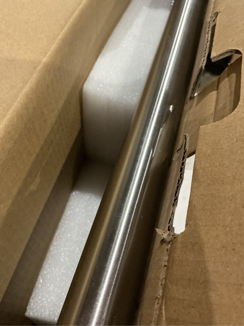 Condition photo showing Good Condition for foldable heated towel rack, smart dual-zone app & voice control electric towel warmer rack, gfci plug-in/hardwired, wall-mounted, drill-free install, brushed, ca3-700x550-pro-s h 27.56 × w 21.65 in with 7 bars pro brushed