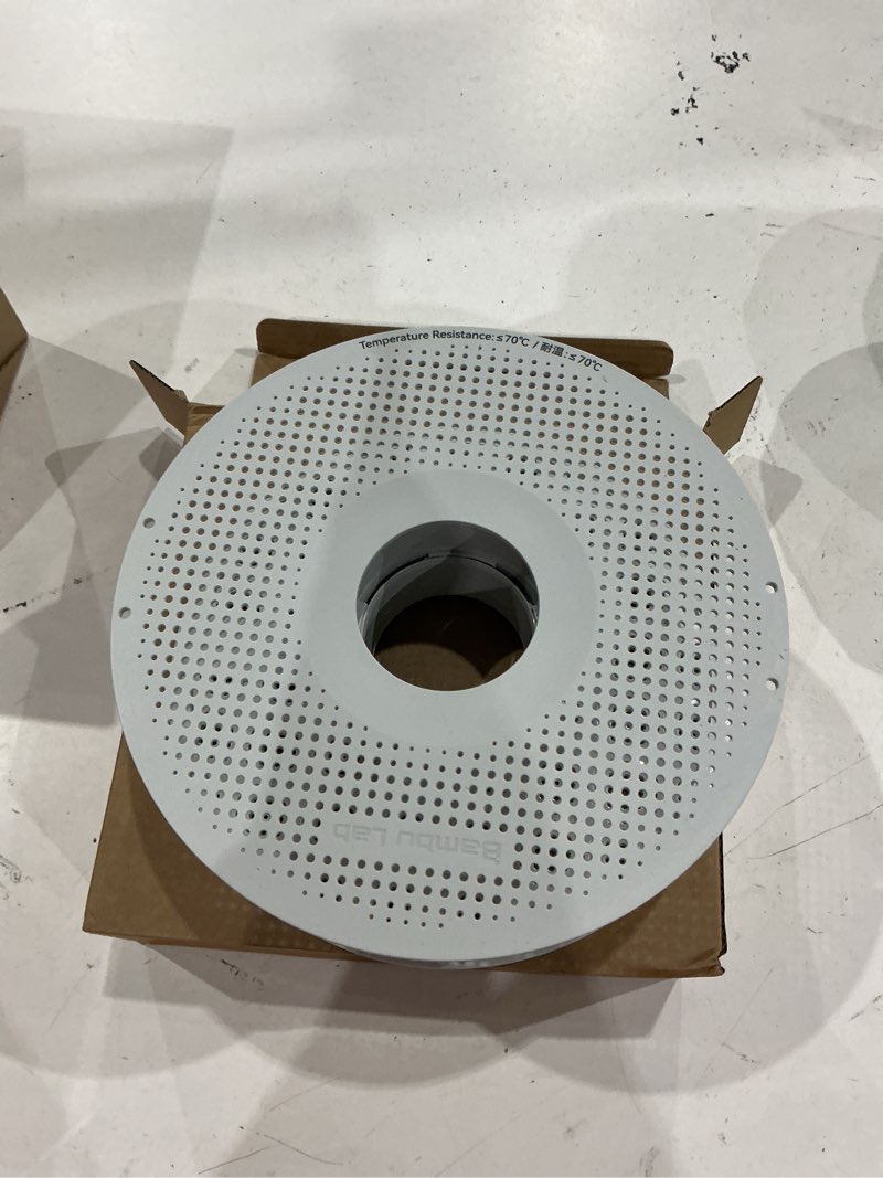 Condition photo showing Good Condition for original ams detachable filament spool compatible with bambu lab 3d printer,reusable filament reel holder fits pla, petg, abs filament spool for bambulab a1/a1 mini,support low-temp environment ? 70°c white