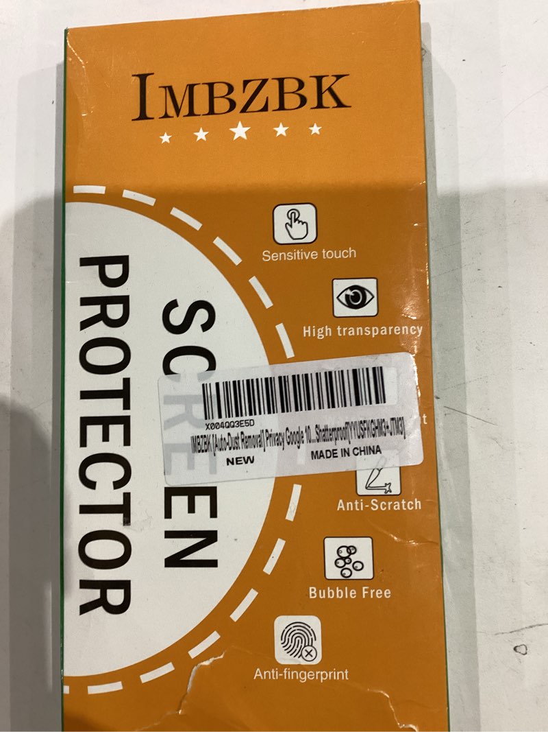 Condition photo showing As Is for imbzbk [auto-dust removal] 3 pack privacy screen protector for google pixel 10 [phone case friendly]