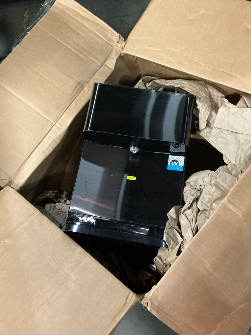 Condition photo showing As Is for brio countertop self cleaning bottleless water cooler dispenser with filtration - hot cold and room temperature water. free extra replacement filters included - ul/energy star approved