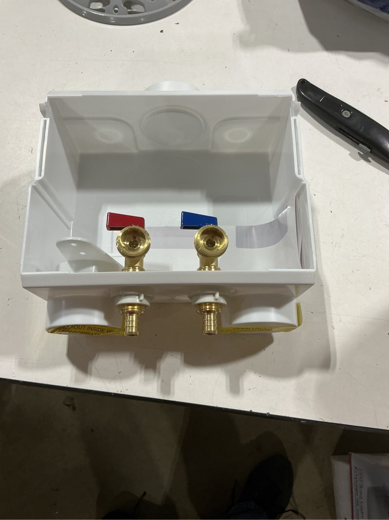 Condition photo showing Good Condition for sharkbite quarter turn ball valve pex washing machine outlet box