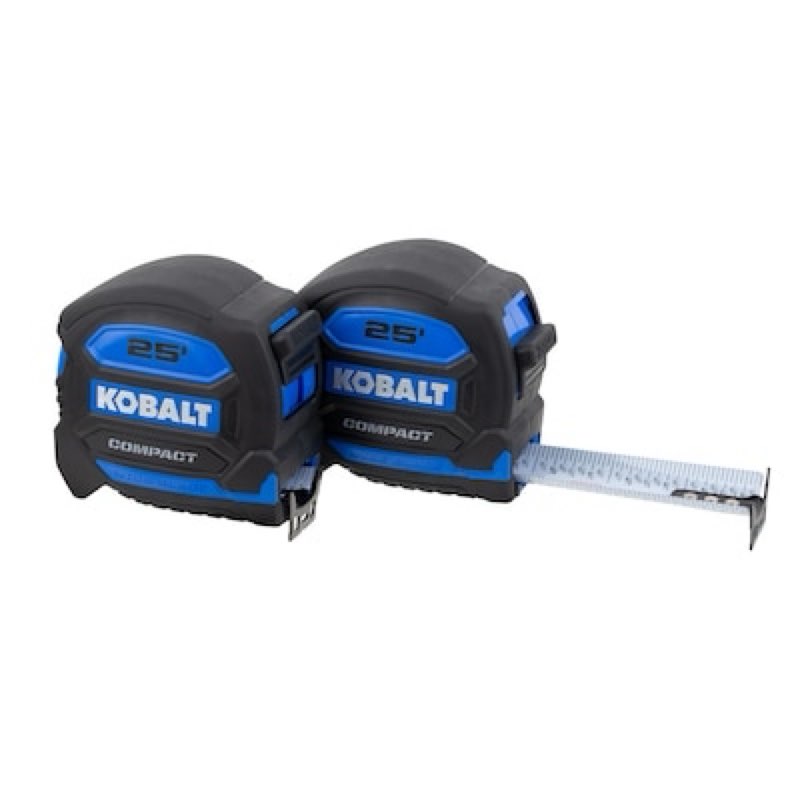 kobalt blue compact 2 -pack 25-ft tape measure