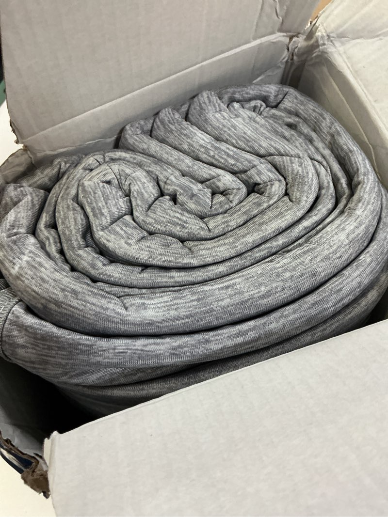 Condition photo showing Good Condition for homfine cooling blankets for hot sleepers - summer blanket thin lightweight breathable soft double side enhanced cooling for bed couch sofa, keep cool for night sweats (grey, 90 x 90 inches) grey queen (90"x90")