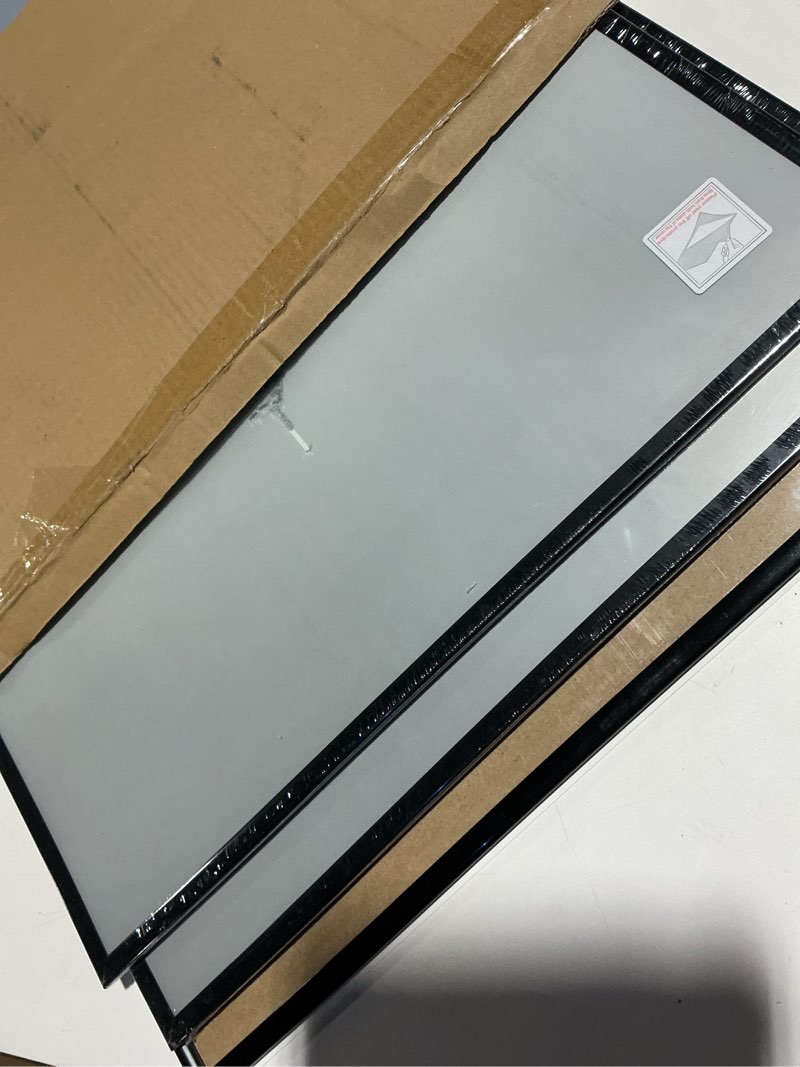 Condition photo showing As Is for upsimples 20x30 picture frame black 3 pack, scratch-proof poster frames 20 x 30 for photo gallery - slide-in strips, horizontal or vertical wall mounting