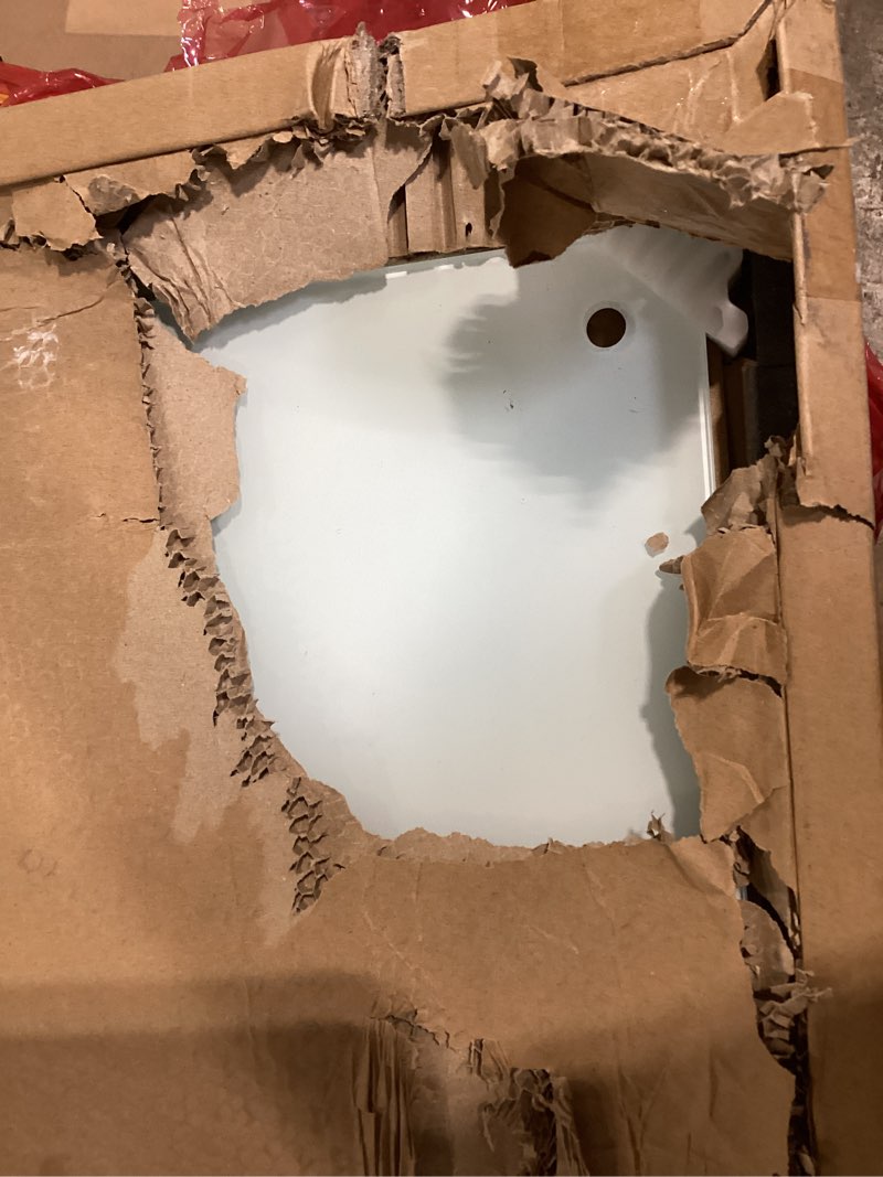 Condition photo showing As Is for glass whiteboard magnetic dry erase board 6' x 4', large frameless glass white boards for wall office school home. 72x48 inch