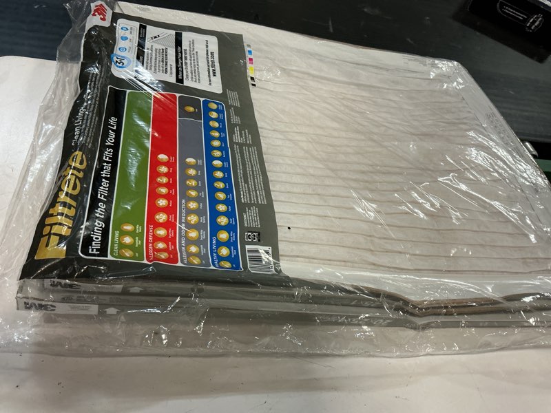 Condition photo showing As Is for filtrete clean living basic dust filter, mpr 300, 20 x 25 x 1-inches, 3-pack