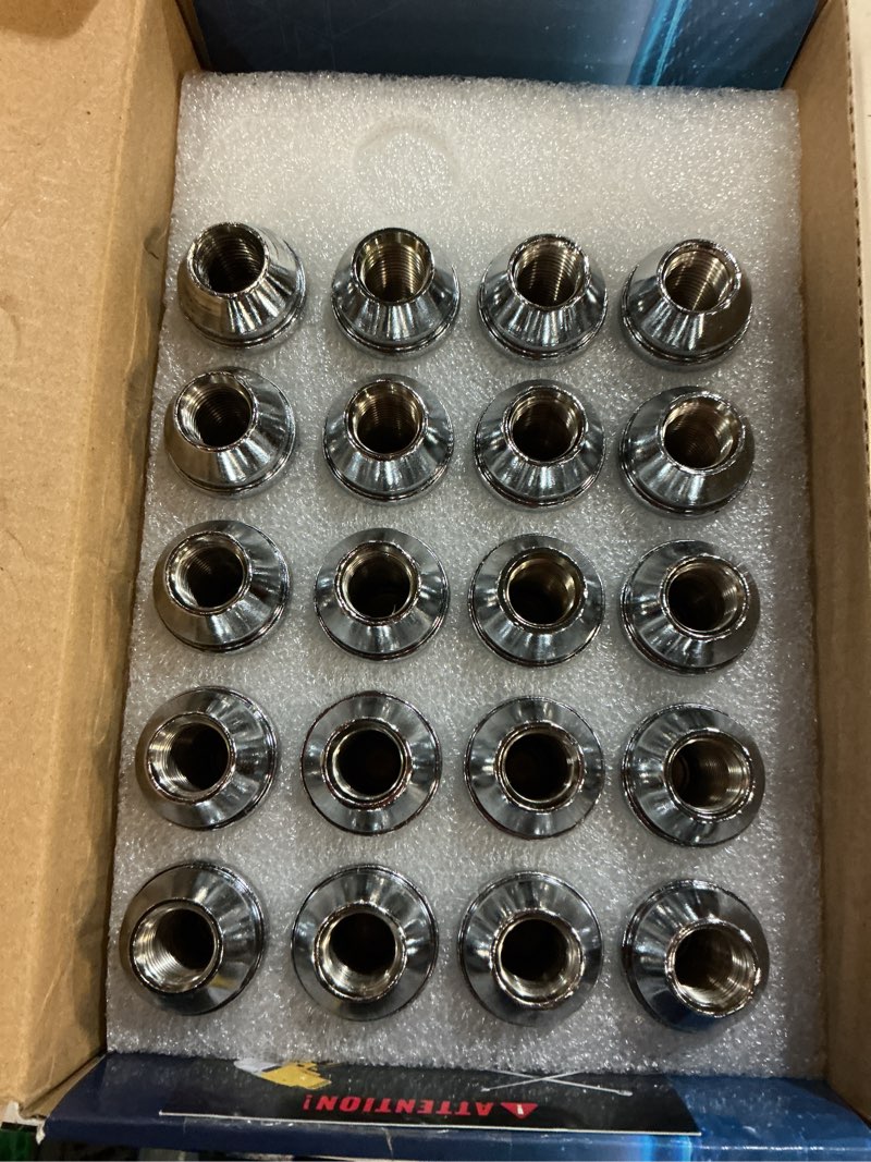 Condition photo showing Good Condition for (( incomplete))20 pcs m14x1.5 lug nuts chrome compatible with wrangler gladiator cherokee grand ram 1.46 inch 7/8 hex oem factory style large acorn seat wheel lug nuts m14x1.5 20pcs?1.77in chrome