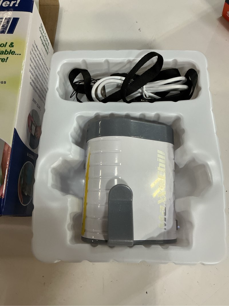 Condition photo showing Good Condition for arctic air breeze jet wearable air cooler, 3-speed portable rechargeable fan, long-lasting, lightweight clip-on neck & waist fan for travel, outdoors, camping, or indoor use