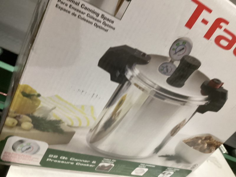 Condition photo showing Good Condition for T-fal Pressure Cooker Aluminum Pressure Canner, 22 Quart, 3 PSI Settings, Cookware, Pots and Pans, L