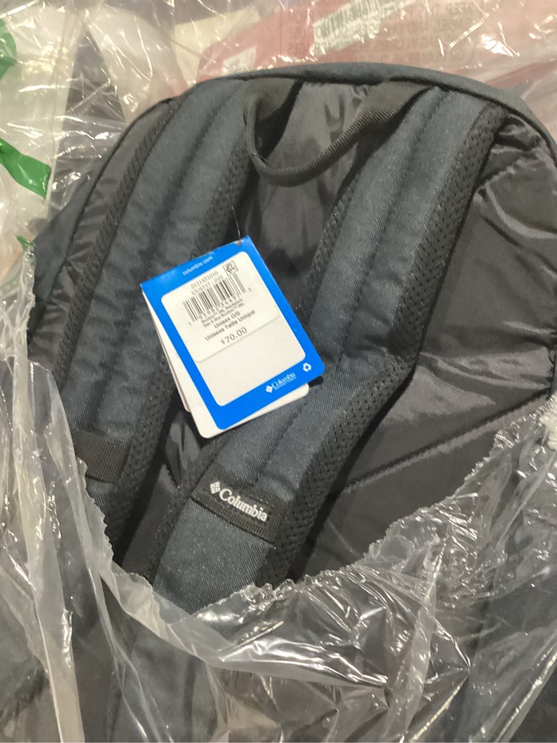 Condition photo showing As Is for columbia unisex buxton 26l backpack, black, one size one size black