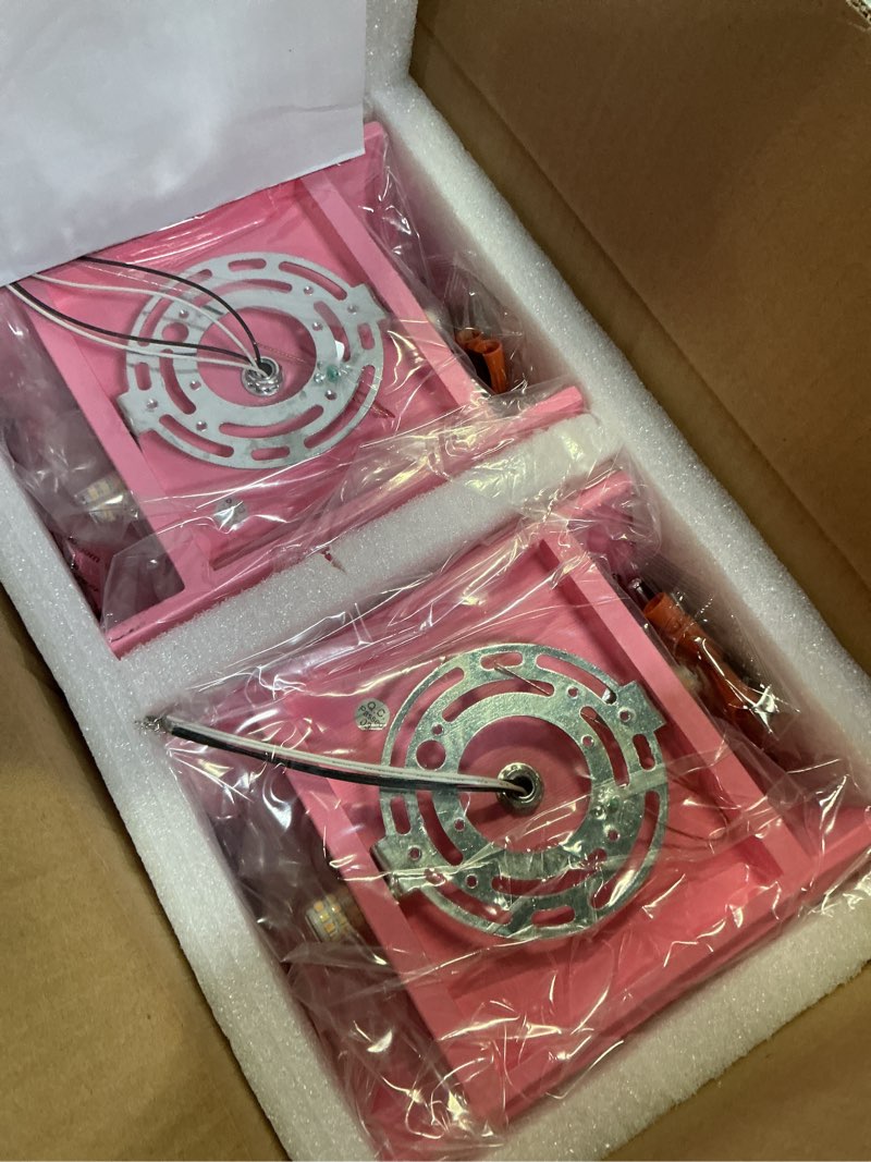 Condition photo showing Good Condition for pink gypsum modern led wall sconces wall lighting set of 2, indoor hardwired walls mount light fixtures up down lamp for hallway bedroom living room dining room?bulbs included? pink - 2 pack