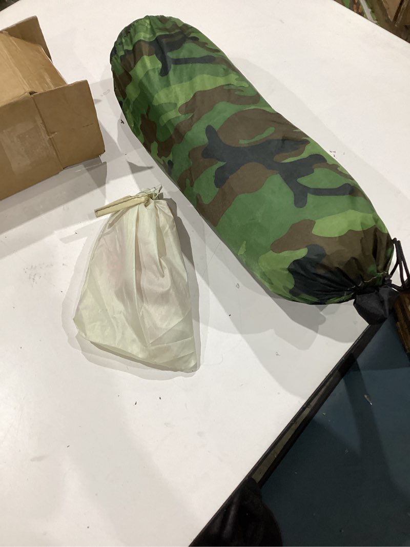 Condition photo showing Good Condition for 3-4 person camping tent waterproof pop-up outdoor sports tent with carrying bag uv protect sun shelter army camouflage print for outdoor travel picnic hiking climbing fishing