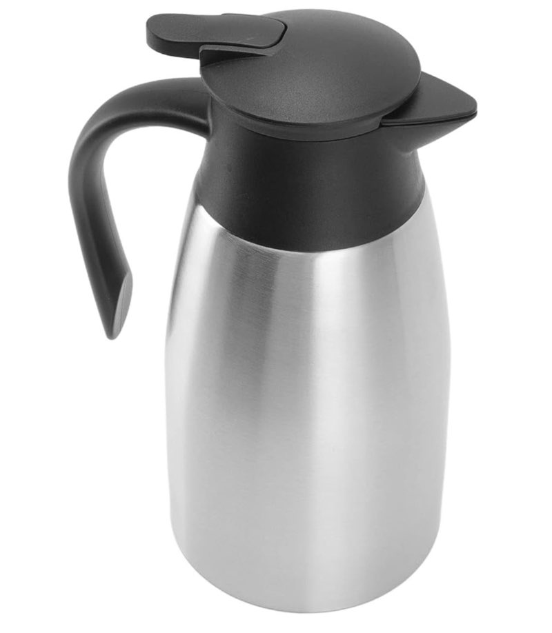 4 thermal coffee carafe, stainless steel vacuum flask coffee thermal hand press dispenser, insulated pot for keeping hot/cold coffee tea beverage, for home, office, cafe (4)