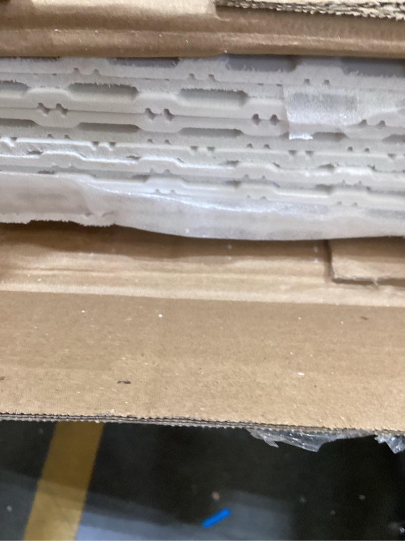 Condition photo showing New/Like New for Premade Board-and-Batten Wainscoting Kit - Ready to Assemble Cover 118" x 39.4", Paintable Panel Molding Trim Slats for Accent Wall