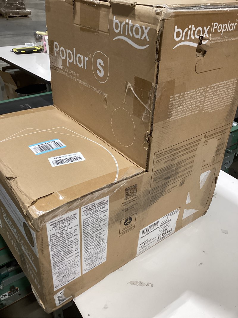 Condition photo showing Good Condition for britax poplar s convertible car seat, 2-in-1 car seat with slim 17-inch design, clicktight technology, ruby onyx ruby onyx poplar s