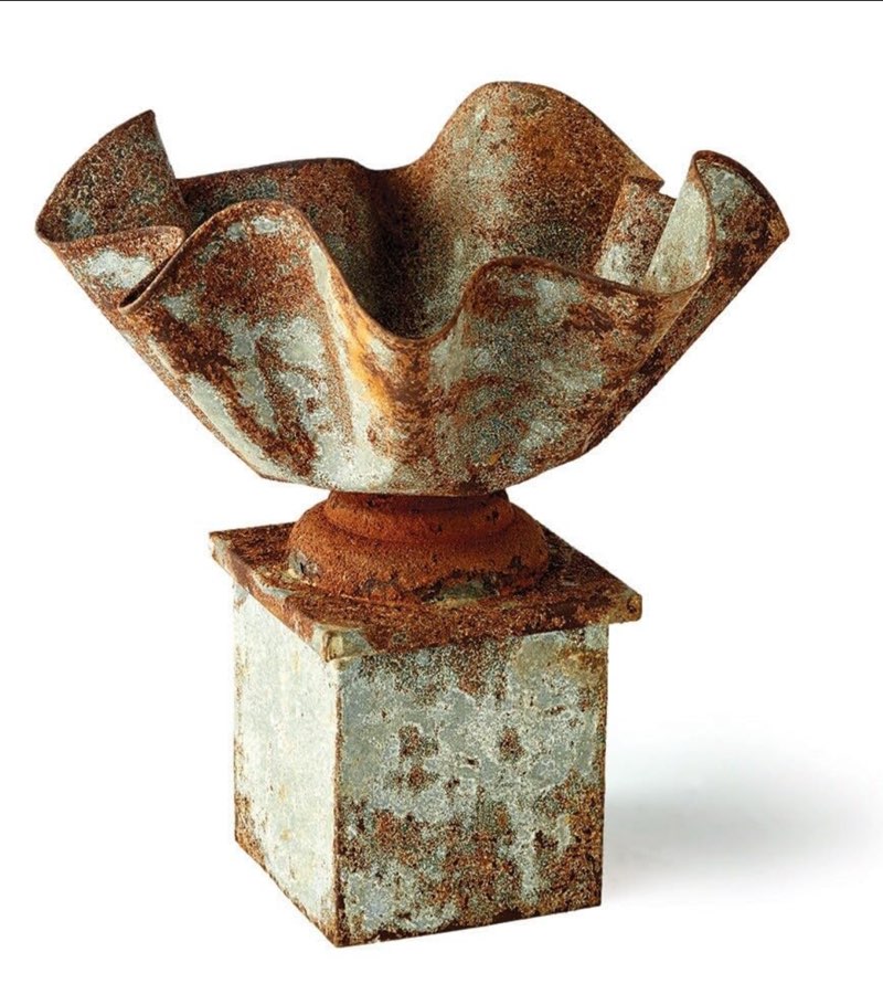 Galvanized Handkerchief Planter