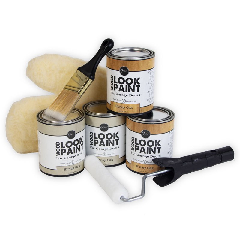 Wood Look Paint Kit for Garage Doors (Honey Oak)