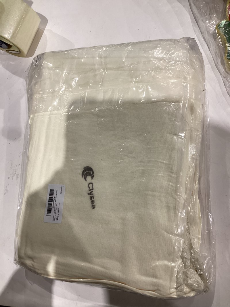 Condition photo showing New/Like New for Clysee 10 Pcs Santa Sublimation Blank Sacks Christmas Large Bags with Drawstring Gift Bags Bulk DIY for Xmas Gift, 26.8 x 18.9 Inch
