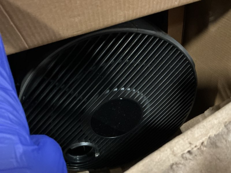 Condition photo showing Good Condition for shark air purifier for home, neverchange max, 1,300 sq. ft. for large room, kitchen, home office, hepa-exceeding filter, captures pollutants, pet dander, dust, odor, smoke, and more, hp301, grey grey (1300 sq. ft)