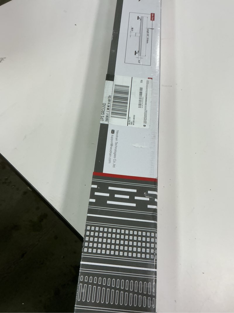 Condition photo showing New/Like New for Neodrain 36-Inch Linear Shower Drain with Tile Insert Grate, Matte Black 304 Stainless Steel Rectangle Shower Floor Drain, Linear Drain with Leveling Feet, Hair Strainer Matte Black 36 IN