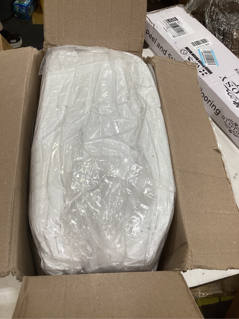 Condition photo showing Good Condition for serta comfortsure queen mattress cover, fitted pillow top mattress pad, super soft and breathable quilted cotton protector with 18" elastic deep pockets for secure fit, white