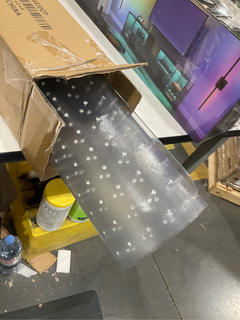 Condition photo showing Good Condition for Office Chair Mat for Carpets, Clear Computer Desk Chair Mat for Low Carpeted Floors, Thick and Sturdy Carpet Protector, Easy Glide and Flat Without Curling(30'' x 48'' Rectangle) 48" X 30" Rectangle