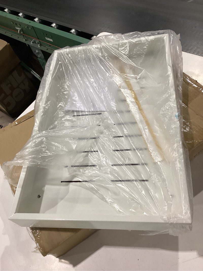 Condition photo showing New/Like New for pull out cabinet organizer, 21"deep, heavy duty full-extension slide out drawers for kitchen cabinets with nano adhesive, roll out shelf sliding cabinet for pots, bathroom, pantry, under sink, white white 13.8"wide-21"deep (1pack?