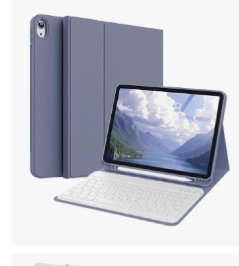 KVTVOU Keyboard Case for iPad (A16) 11th/10th Generation (11/10.9 Inch, 2025/2022) with Pencil Holde
