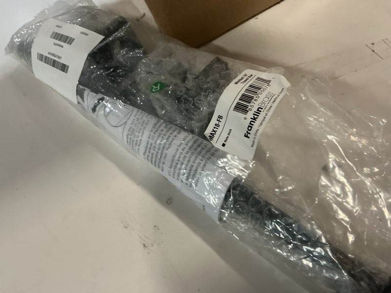 Condition photo showing Good Condition for franklin brass maxted (1-pack) 18" towel rack for bathroom, matte black towel bar for bathroom wall kitchen towel holder rod wall mounted bathroom accessories max18-fb 18 inch matte black